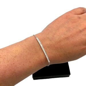 Jenna Hunter Cubic Zirconia Silver Bracelet New!